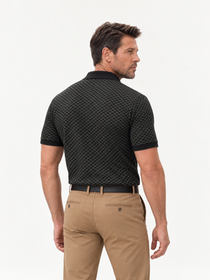 Capri Khaki & Black Polo