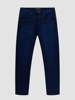 Tapered Fit Mid Stretch Hurst Blue Blue Jeans