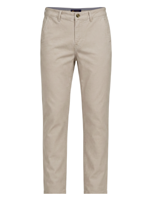 Slim Fit Mid Stretch Casual Cotton Bromley Stone Chino Trouser