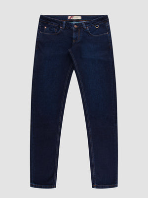 Tapered Fit Mid Stretch Corvette Dark Jeans