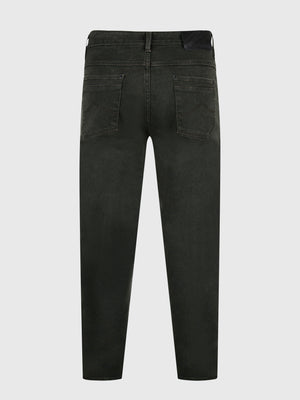 Tapered Fit Mid Stretch Hawker Khaki Denim Jeans