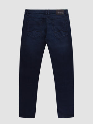 Tapered Fit Mid Stretch Skylark Navy Jeans