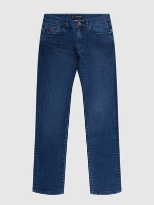 Straight Fit Sundown Dark Wash Jean