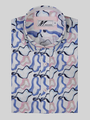 Marine White & Blue S/S Shirt