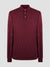 Regular Fit Coyote Plum Knitted Long Sleeve Polo