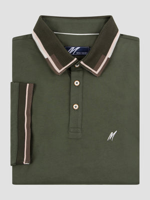 Regular Fit Carlo Murky Green Jersey Polo