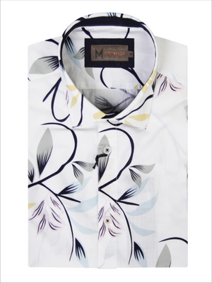 Bari White & Sage S/S Shirt