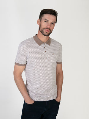Capri off Wht & Stone Polo