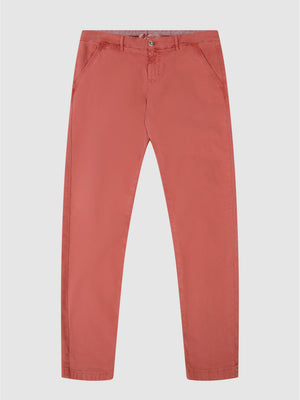 Tapered Fit Damage DK Washed Red Pant