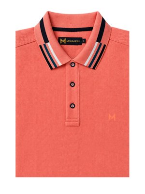 Finn Washed Salmon Polo