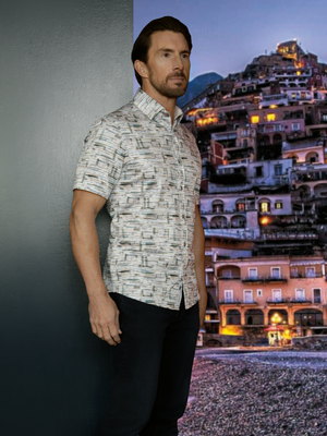 Goro White & Multi S/S shirt