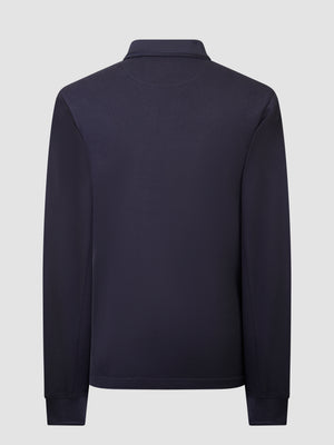 Huron Navy L/S Polo