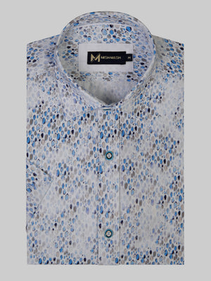 Seti White & Blue S/S Shirt