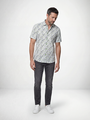 Starburst White & Lime S/S Shirt