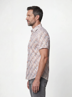 Starburst White & Orange S/S Shirt