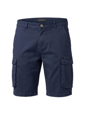 Mid Stretch Tden Navy Cargo Shorts