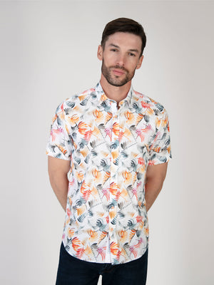 Verona White & Multi S/S Shirt