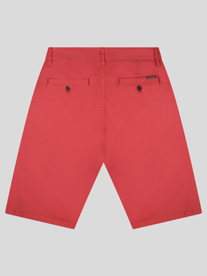 Mid Stretch Weymouth Washed Red Chino Shorts