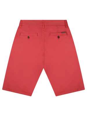 Mid Stretch Weymouth Washed Red Chino Shorts
