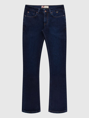 Bootcut (Flare) Fit Mid Stretch Corvette Dark Jeans