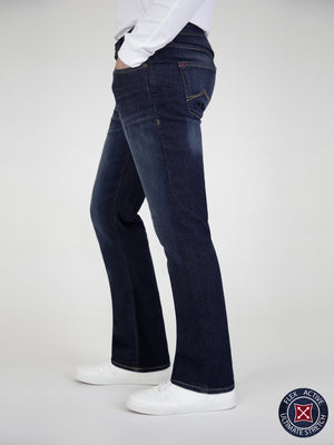 Bootcut (Flare) Fit Flex Active Dark Denim Jean