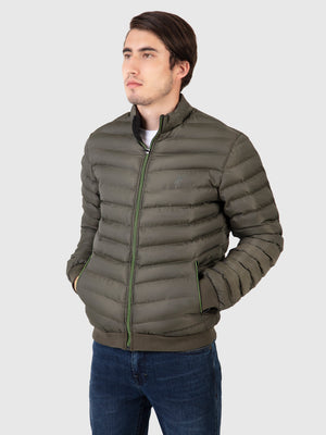 Regular Fit Boxer Murky Green Puffer Jacket