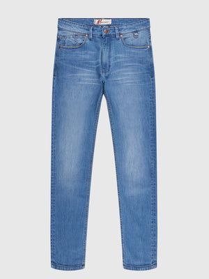 Slim Fit Mid Stretch Bronco Light Denim Jeans