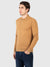 Regular Fit Coyote Wholemeal Knitted Long Sleeve Polo