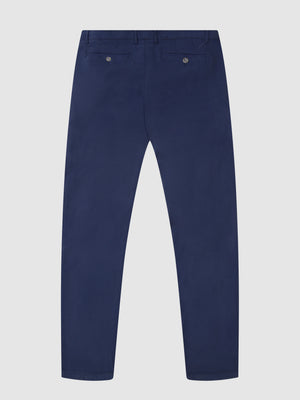 Tapered Fit Damage Navy Pant
