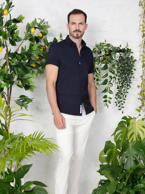 Elio Navy S/S Shirt