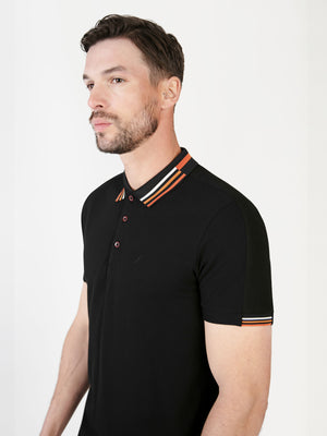 Finn Black S/S Polo