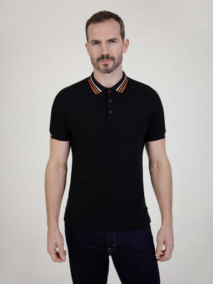 Finn Black S/S Polo