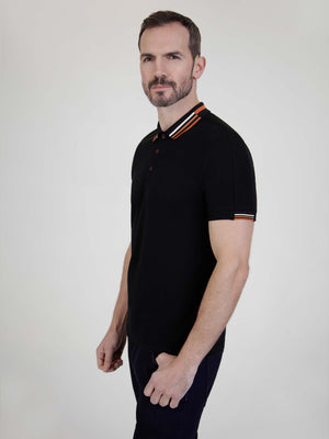 Finn Black S/S Polo