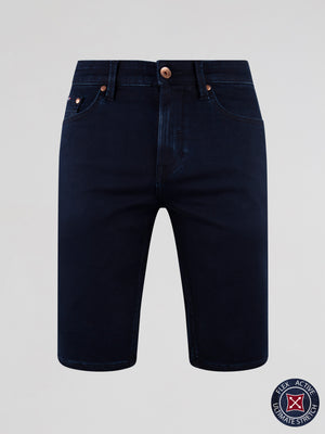 Flex Active Blue Black Denim Short