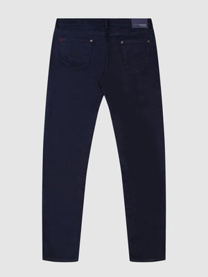 Tapered Fit Flex Active Blue Black Denim Jean