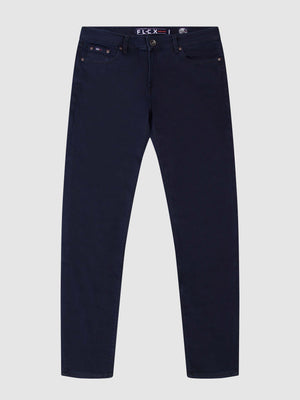 Tapered Fit Flex Active Blue Black Denim Jean