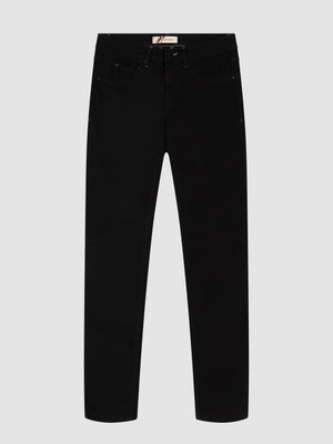 Slim Fit Mid Stretch Brushed Denim Hawker Black Jeans
