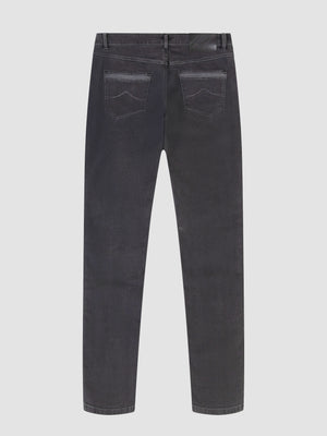 Slim Fit Mid Stretch Brushed Denim Hawker DK Grey Jeans