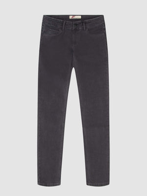 Slim Fit Mid Stretch Brushed Denim Hawker DK Grey Jeans