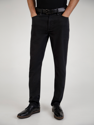 Straight Fit Huckster Black Jean