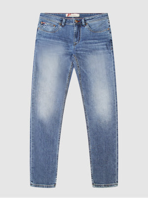 Tapered Fit Lazio Marine Light Denim Jean