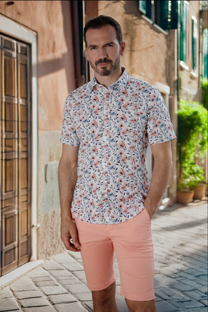 Nebular White & Multi S/S Shirt