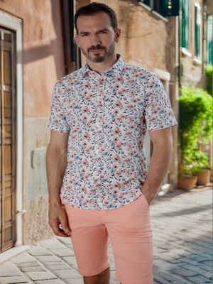 Nebular White & Multi S/S Shirt