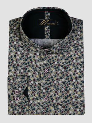 Nickel Sage & multi L/S Shirt