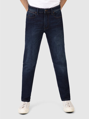 Slim Fit Mid Stretch Santana Dark Denim Jeans