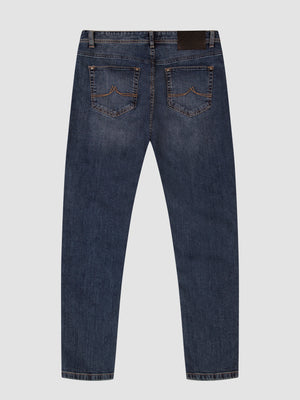 Tapered Fit Mid Stretch Sentinel Mid Denim Jeans