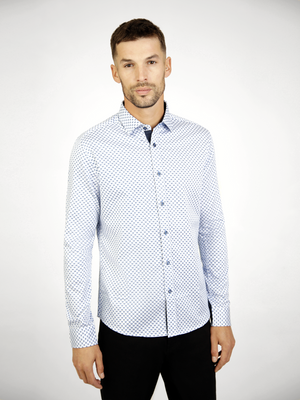 Tabon White & Blue L/S Shirt