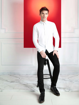 Rosewood White L/S Stretch Shirt