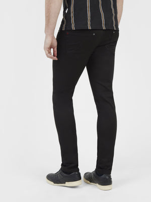 Hyper flex very stretchy comfortable mens stay forever black skinny fit classic denim jean mish mash