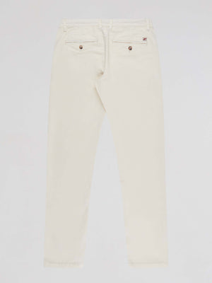 Slim Fit Mid Stretch Casual Cotton Bromley Gardenia Chino Trouser